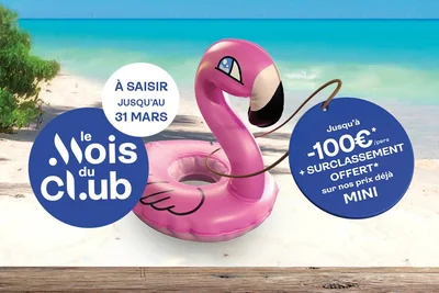 Le mois du club TUI : clubs tout inclus jusqu’à 100 € de réduction