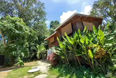 Image de Chalet with jungle view deck on a river in lively Santa Teresa's surf town