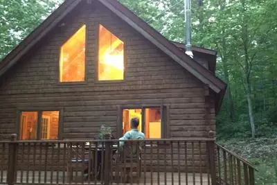 Image de Perfect Escape For Total Privacy, Rustic Modern Cabin, 15 Pvt. Ac, WiFi, Heat/Ac