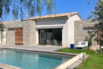 Belle villa 6/7 pers, piscine privée Cala Rossa, proche des plages