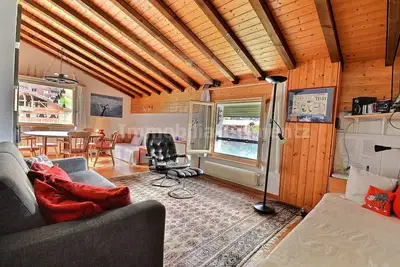 Image de Appartement confortable pour 4 à 5 personnes, salon avec 1 lit et 1 divan-lit, coin cuisine avec lav