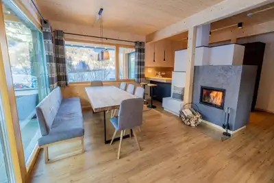 Chalet avec sauna et bain à remous