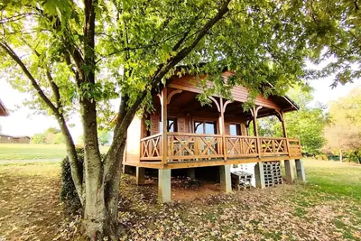 Image de > Nouveau Chalet Espace 31 m² avec vue sur Lac (2 chambres) 4 personnes