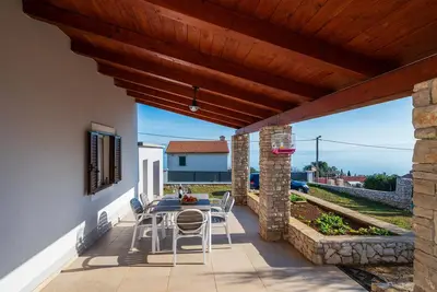 Image de Belle maison à Labin avec vue sur la.