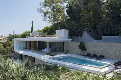 Image de Opsis villas with private beach. Architecture and design.
