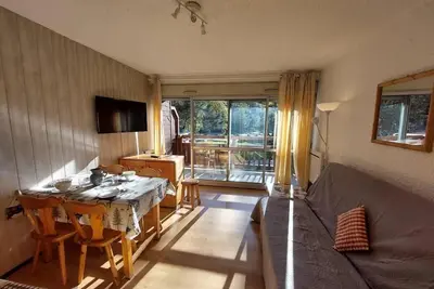 Image de À 100m des pistes de ski, Rez-de-chaussée, balcon, télévision, casier à ski, 32m², Les 2 Alpes