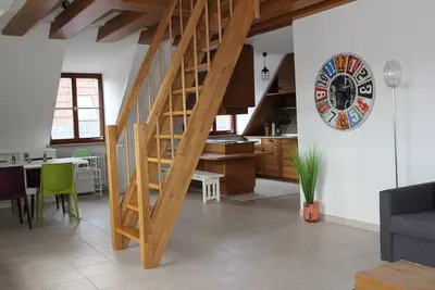 Image de Studio-Ferienwohnung 2 Anna Iff-Vue ville-Salle de bain privée séparée