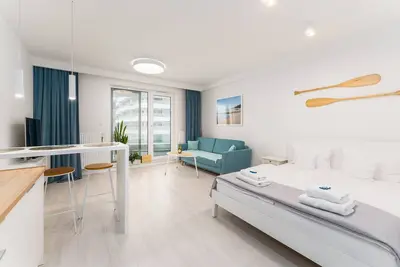 Image de Meer-see-wald GemĂĽtliche Wohnung 150m von der Ostsee und 20m vom Resko-see