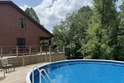 Image de Famille-Wilderness Lodge -Vue sur le bois-Lodge-Salle de bain privée séparée