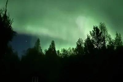 Image de Cozy and clean Cabin in the Hills of Fairbanks. Aurora views from deck.