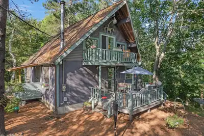 Image de New Rental on Private Beautiful Silver Lake in Newfield Maine.