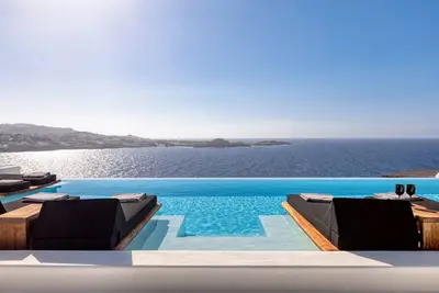 Image de Phenomenal Mykonos Villa | 6 Bedrooms | Villa Paradise View | Panoramic Sea Views & Private Infinity Pool | Psarou Beach