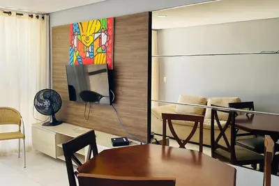 Image de Apartamento Beira- mar 2 Quartos 2 Banheiros e Área Externa