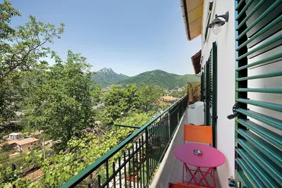 Image de Appartement 'Bella Veduta Sole' avec balcon, vue sur la mer et la montagne