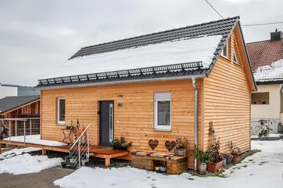 Image de Maison de vacances 'Tiny Time' avec terrasse privée, jardin partagé et Wi-Fi