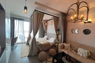 Image de River facing ultracozy bohemian studio apartment @ 41st floor near south Delhi