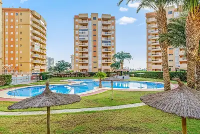 Image de Appartement 'Puerto Mar I Bloque 1 9-1' avec vue sur la mer, piscine partagée et Wi-Fi