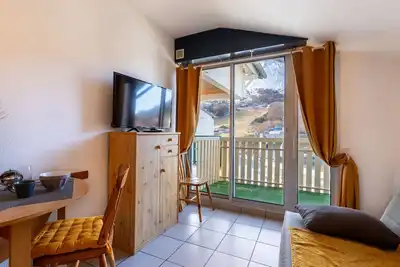 Image de Appartement 4 pers cosy avec wifi et casier à skis, Vue pistes, Gourette