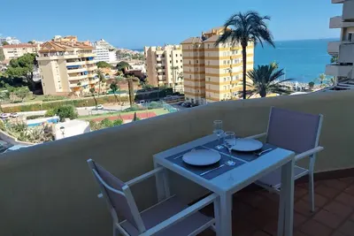 Image de Benal beach -  Grand Studio confortable avec belle vue mer de la terrasse