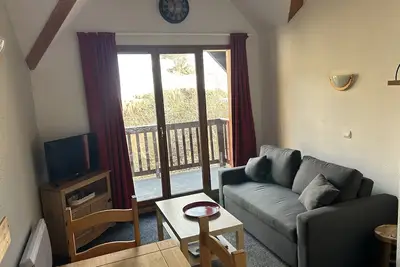 Image de Appartement pied de piste avec piscine résidence 4*, vue montagne sans vis-à-vis