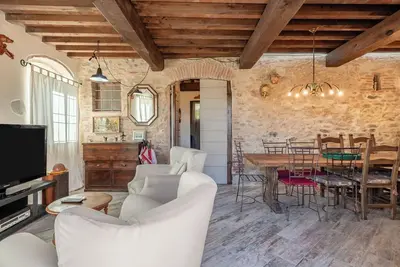 Image de Maison de vacances 'La Capanna Di Arturo Piano Terra' avec vue sur la montagne