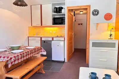 Image de Studio cabine 4 pers. avec balcon et wifi à Avoriaz