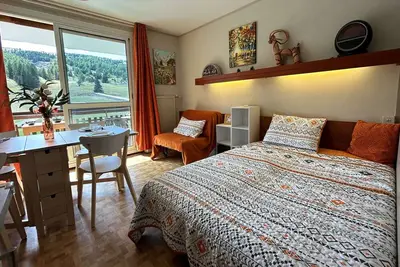 Image de Studio confortable, à 50m des pistes, pour 4 pers. , parking, wifi, animaux admis