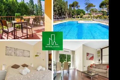 Image de El Rocío, Terrasse, Piscine, Jardins, à 400 m de la plage