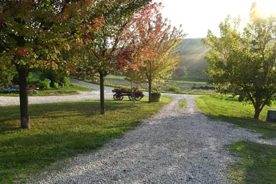 Corner of Paradise among the vineyards