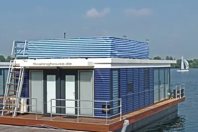 Image de Floating 44 Komfortable Hausboote bei Xanten mit Tollem Seeblick