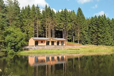 Image de Chalet neuf 10/12 places en pleine nature, vue panoramique sur le lac
