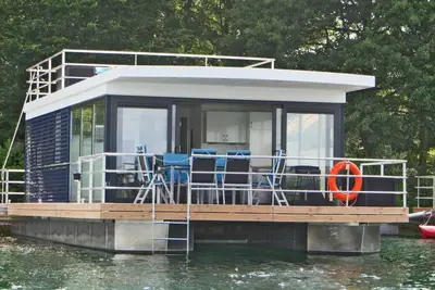 Image de Floating 44 Komfortable Hausboote bei Xanten mit Tollem Seeblick