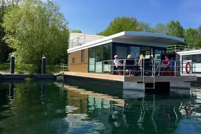 Image de Floating 44 Komfortable Hausboote bei Xanten mit Tollem Seeblick
