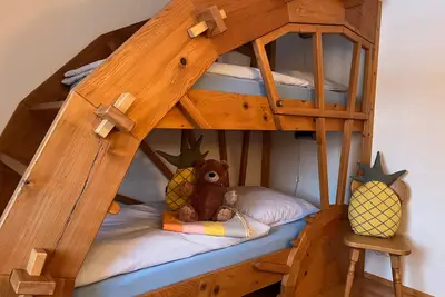 Image de Appartement 'Ferienwohnung Lindenhof' avec vue sur les montagnes, jardin partagé et Wi-Fi