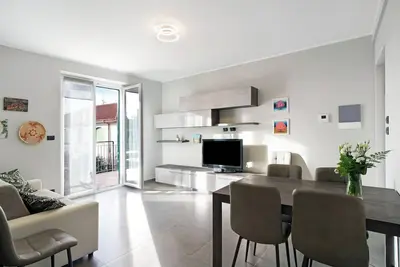 Image de Appartement 'Via Giardino Grande' avec vue sur mer, balcon et climatisation
