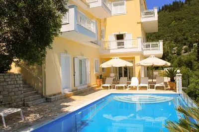 Image de Villa 'Kyriaki' avec vue sur la mer, Wi-Fi et climatisation