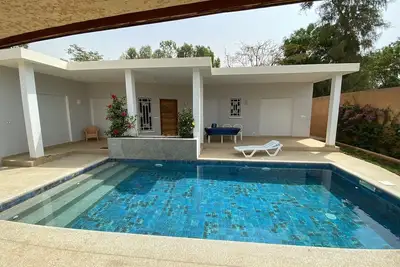 Image de Somone, Jolie villa climatisée avec piscine entre océan et Lagune