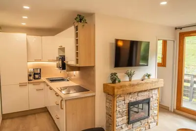 Image de Superbe appartement offrant une vue sur les pistes