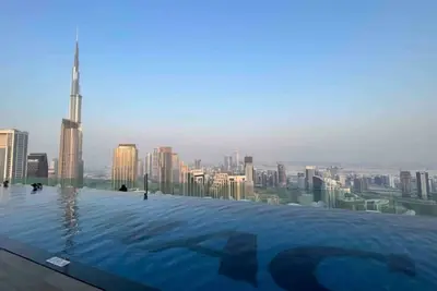 Unique 2br with Infinity Pool view on Burj Khalifa