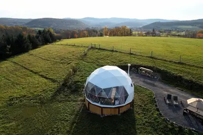 Image de Dome on Agroforestry Farm w/ Mountain View & Ponds