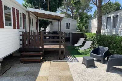 Image de Mobilhome Ca61 Camping 4* Vias Plage 6/8 personnes