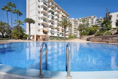 Studio de vacances 'El Dorado 929' avec vue sur la mer, piscine partagée et Wi-Fi