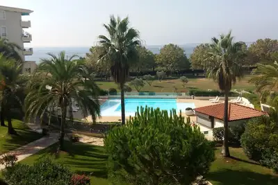 Image de Juan les Pins Antibes 2p vue mer Piscine Plage 50m