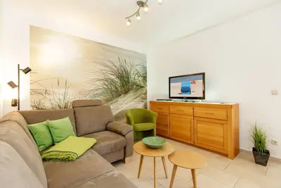 Image de Modernly furnished 3-room apartment with balcony, 450 m to the beach.