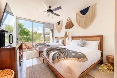 Image de Nhoa 307c Lux 1br Condo Pool View in Aldea Zama