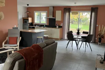 Image de Maison de plein pied chaleureuse sur la route des vins mâconnais et beaujolais.