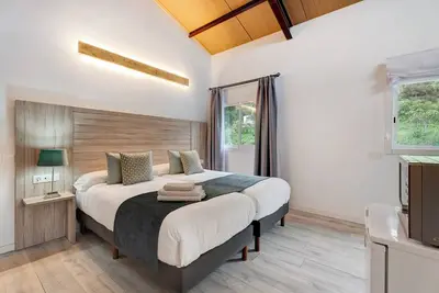 Image de Appartement de vacances 'Casa Lomo El Aire Flamboyan' avec vue sur la mer, piscine partagée et Wi-Fi