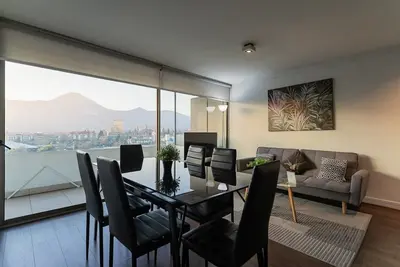 Las Condes Awaits: Spacious Apartment for 4