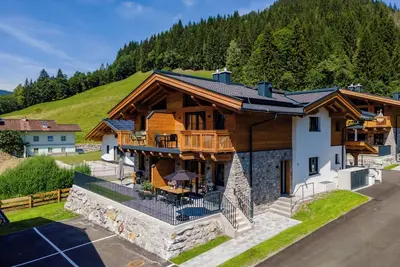 Image de Chalet de luxe avec sauna près du téléski