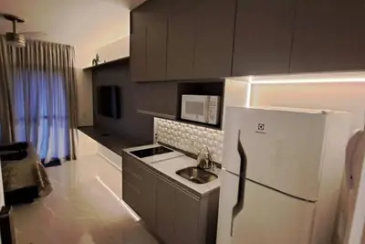 Image de Gray and Green one Apartamento Novo, Moderno com Varanda
